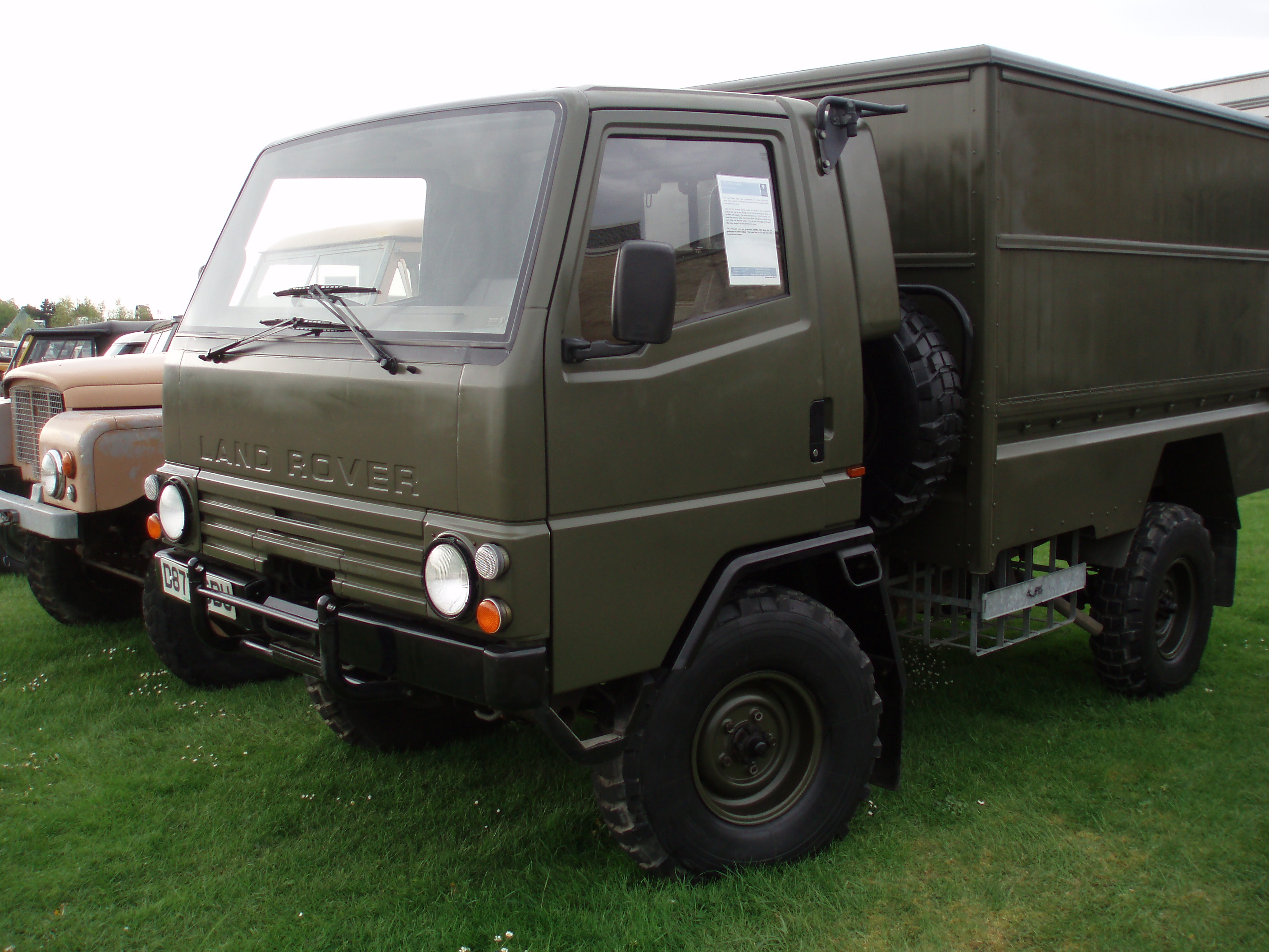 The sole pilot-production Land Rover Llama box van at the British Motor Industry Heritage Centre, Gaydon