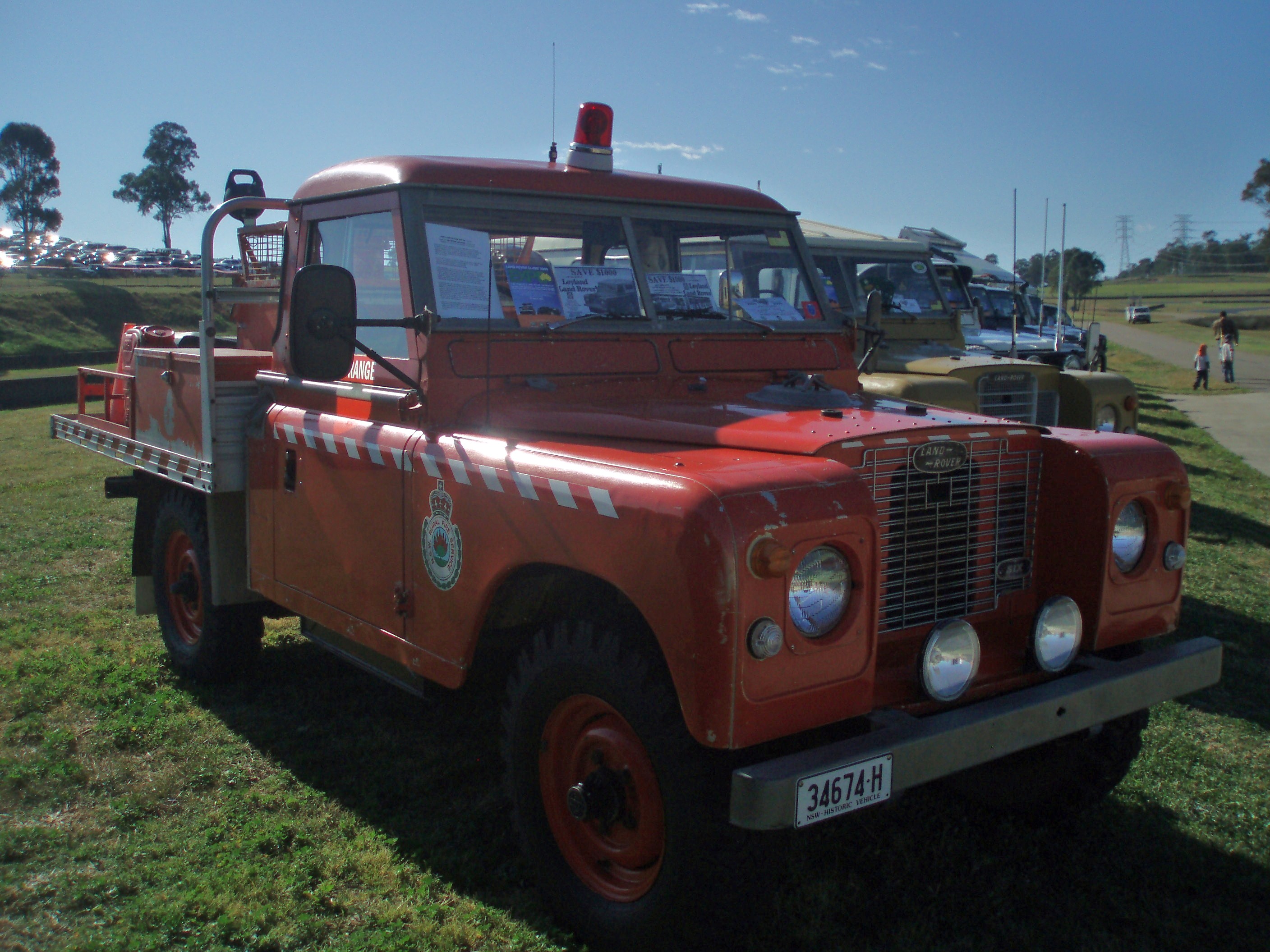 1969 Land Rover pick up - New South Wales Bush Fire Brigade. Taken at Shannon's Eastern Creek Classic 2009, held at Eastern Creek Raceway Sydney.