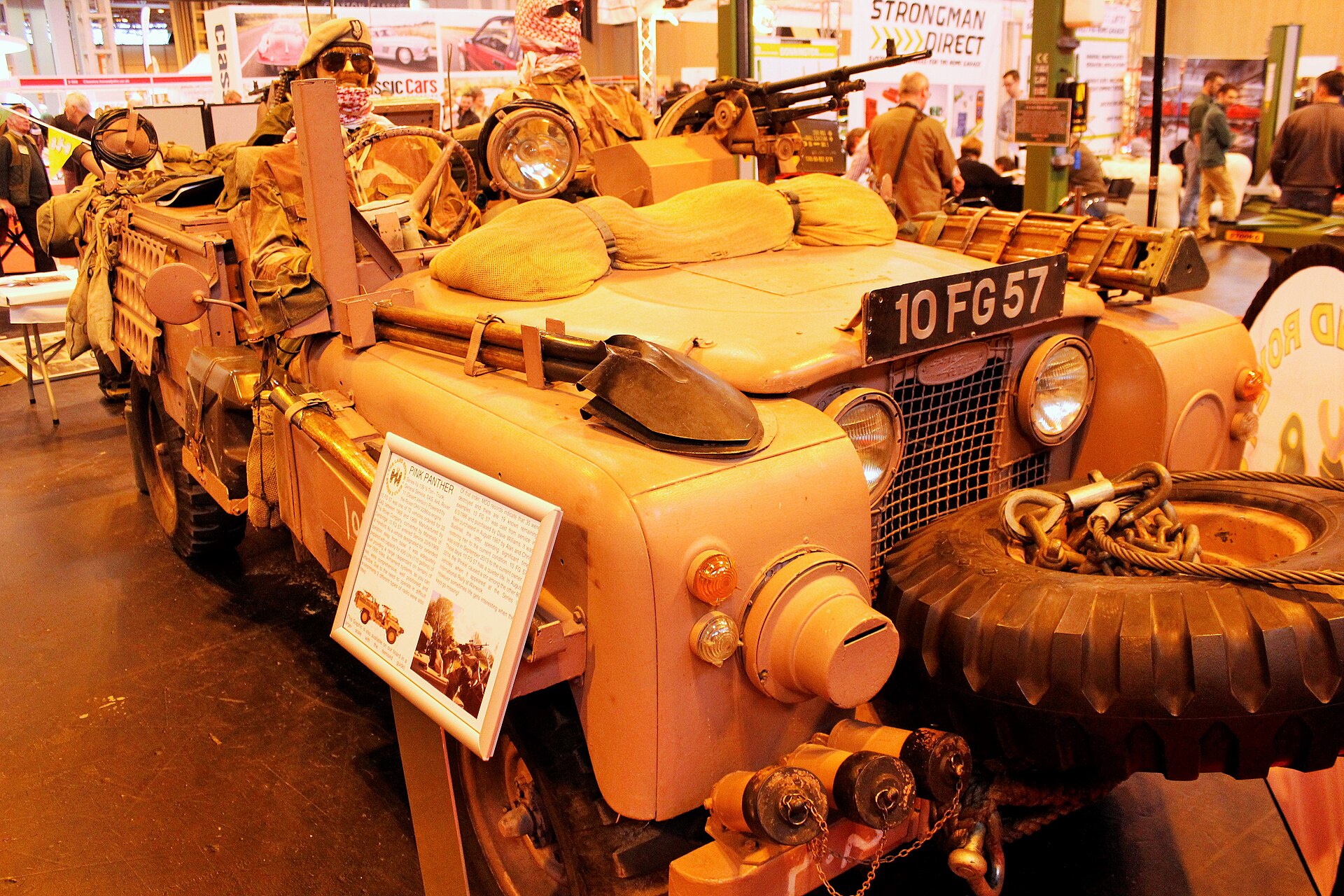 SAS Series IIA Pink Panther — Pink Panther Land Rover at the NEC Classic Car Show, 2015
