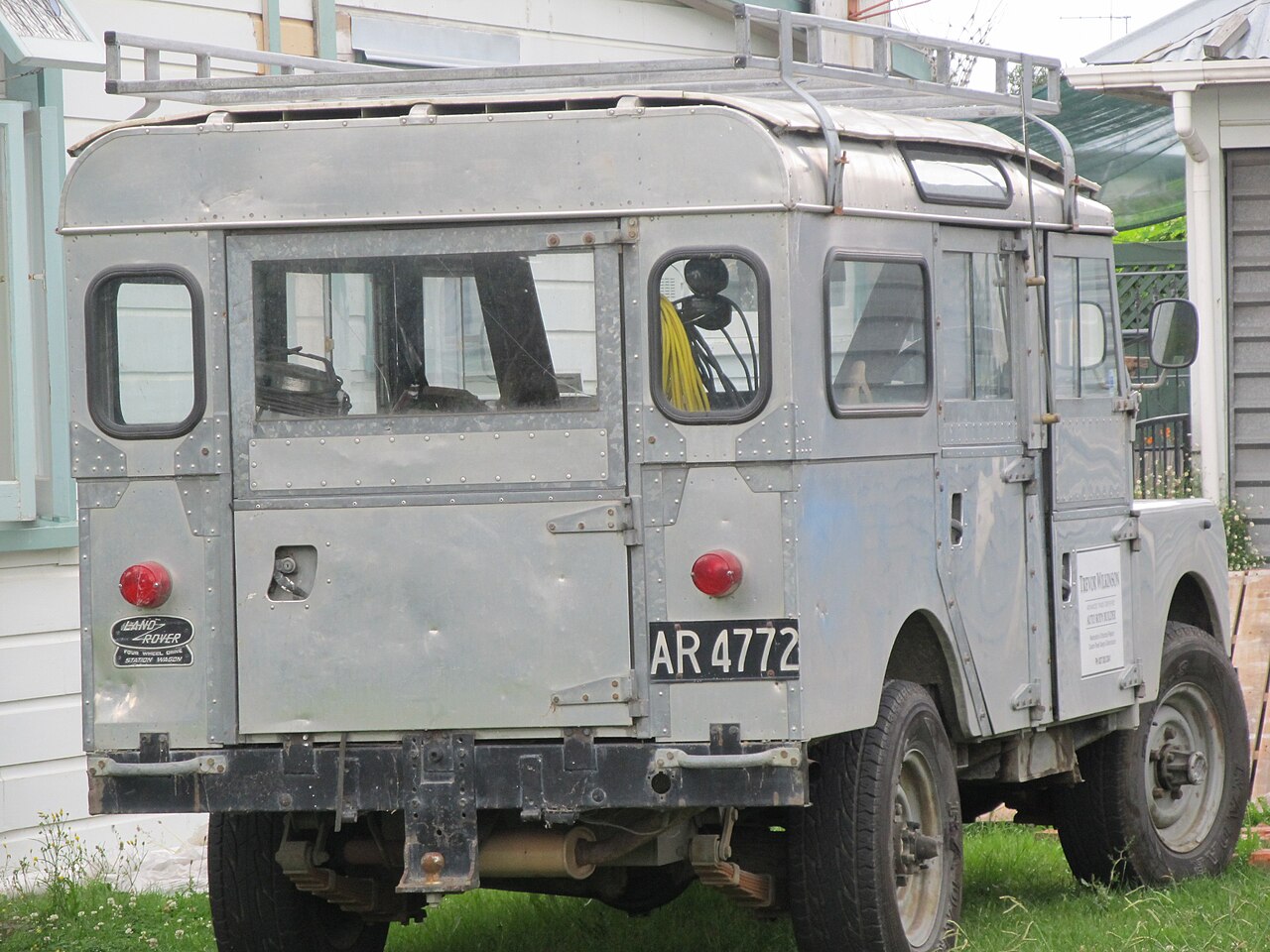 Series I 109″ — 1958 Series I five-door station wagon in New Zealand - the long-wheelbase wagon body that stayed on the 107-inch chassis alongside the 109