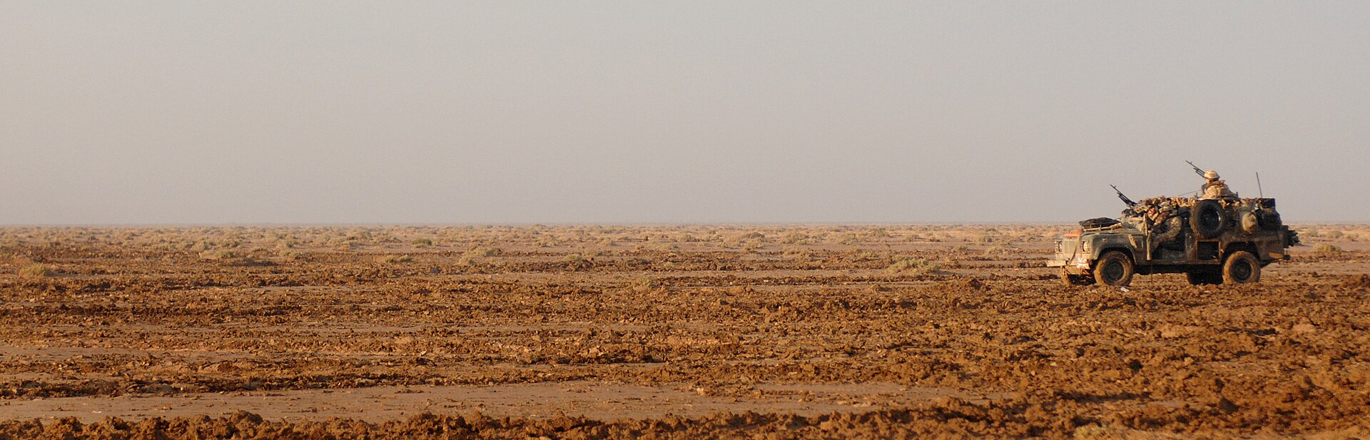 WMIK of B Squadron, The Queen's Royal Lancers, on patrol in Maysan Province, Iraq