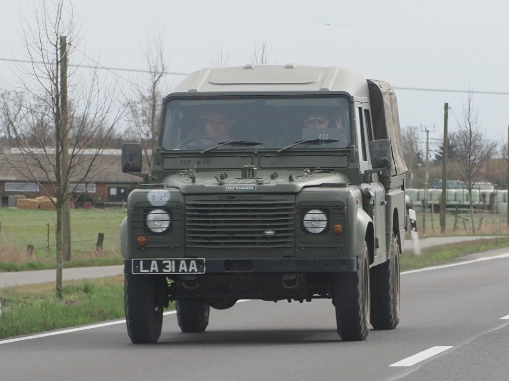 Wolf 110 — British Army Land Rover 110 XD Wolf during exercise Wettin Sword, Saxony-Anhalt, Germany, April 2022