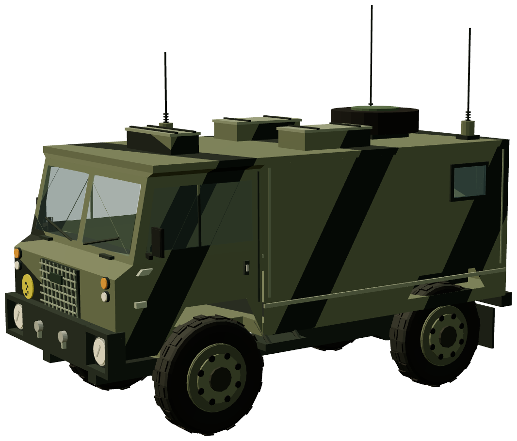 101FC Radio Body — three-quarter view, registry 3D render