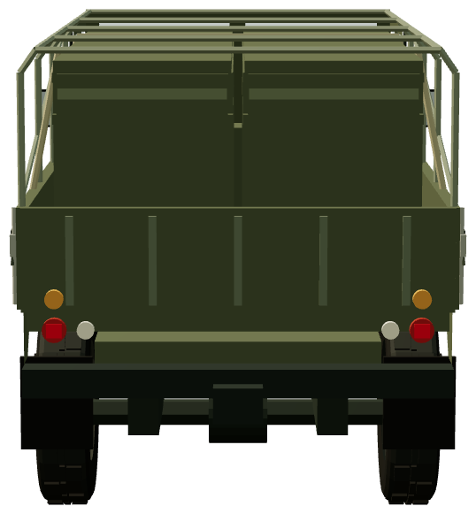 Rapier 101FC — rear view, registry 3D render