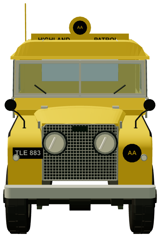 AA Highland Patrol Series I 88 — front view, registry 3D render