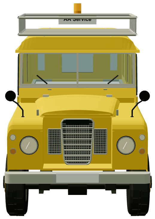AA Relay Series III 109 Station Wagon — front view, registry 3D render