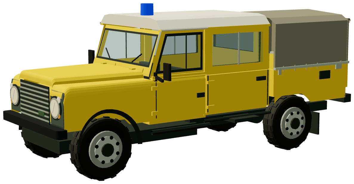 Ajaccio Forestiers-Sapeurs Defender — three-quarter view, registry 3D render