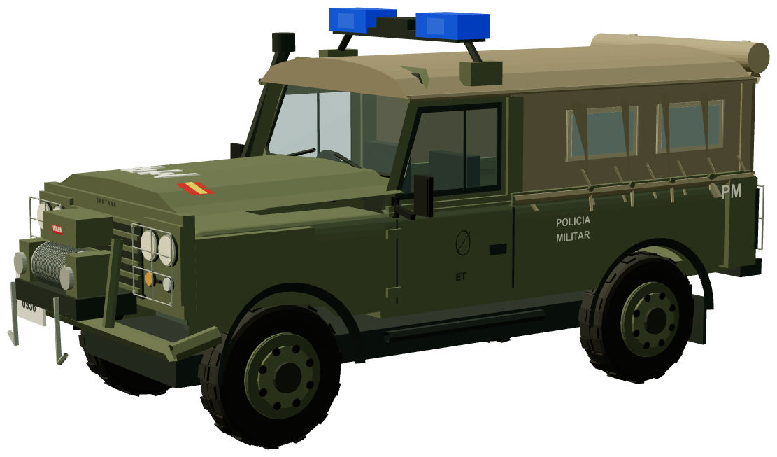 Policía Militar Aníbal — three-quarter view, registry 3D render