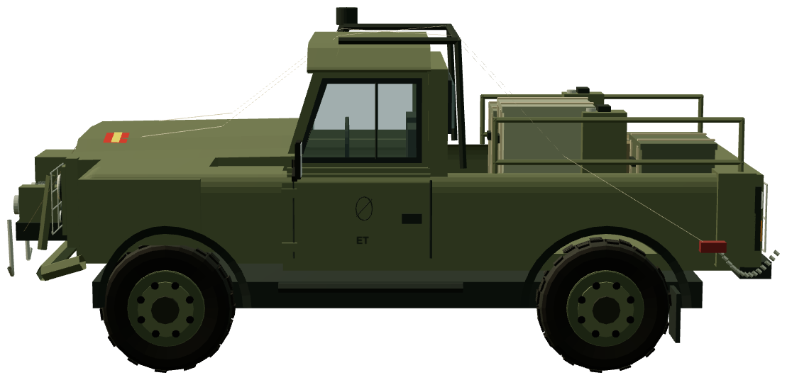 Special Operations Aníbal — side view, registry 3D render