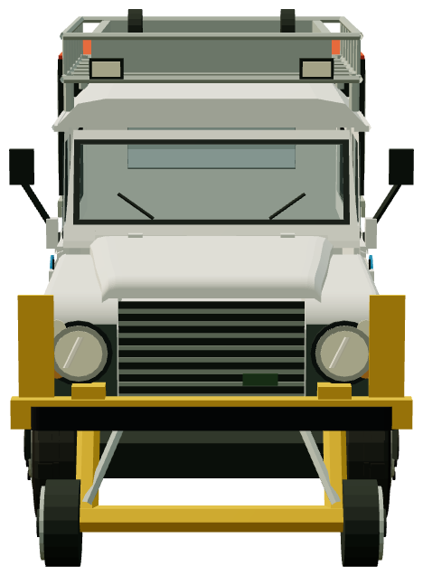 Aquarius R2R — front view, registry 3D render