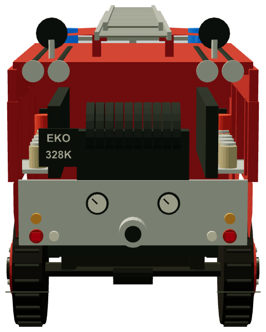 Army Fire Service HCB-Angus FC — rear view, registry 3D render
