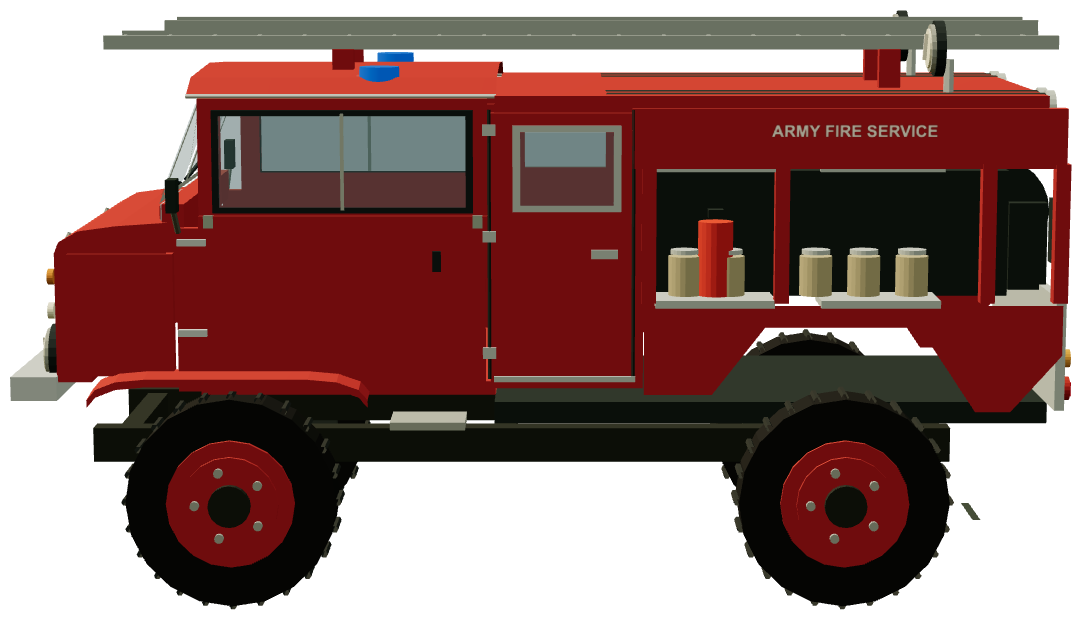 Army Fire Service HCB-Angus FC — side view, registry 3D render