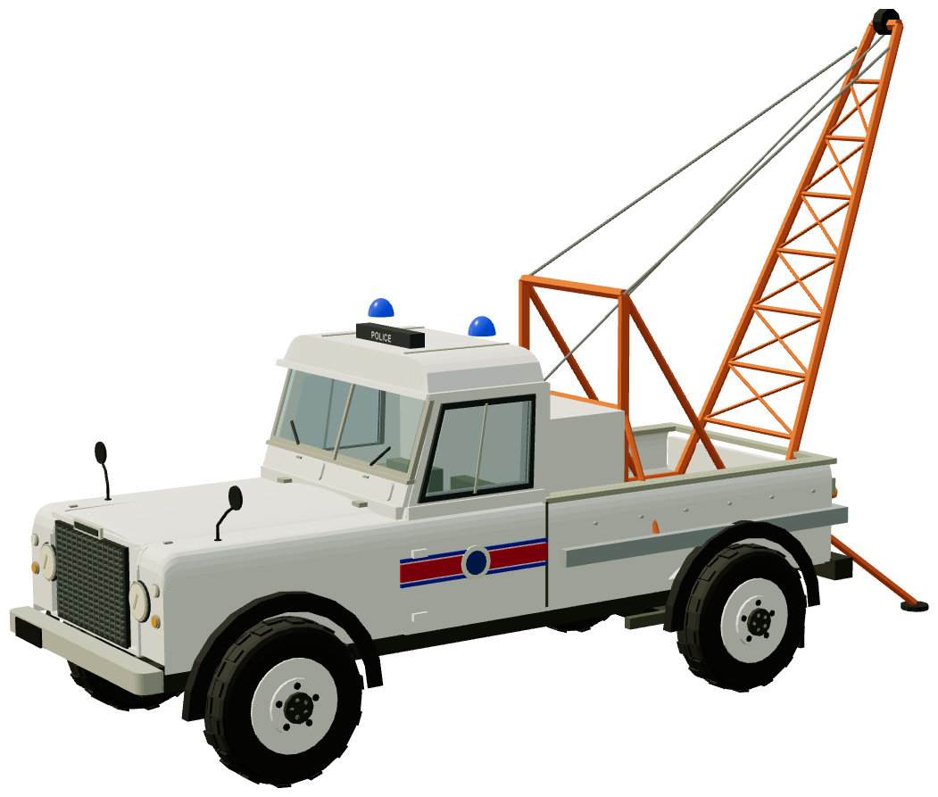 ASSAR 127 Stage 1 V8 Winch Vehicle — three-quarter view, registry 3D render