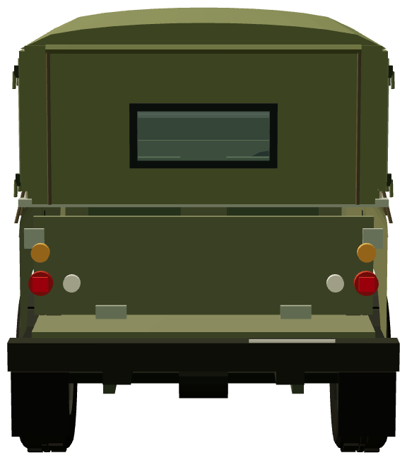 Series II 88 — rear view, registry 3D render