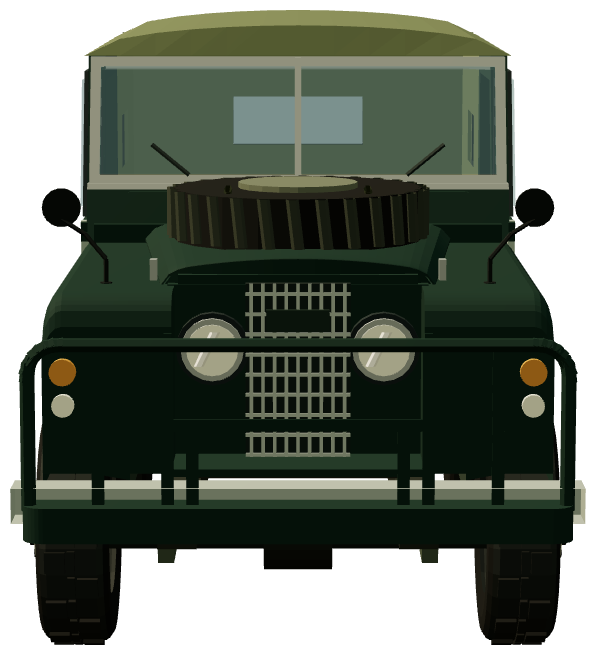 Series II Command Recon — front view, registry 3D render