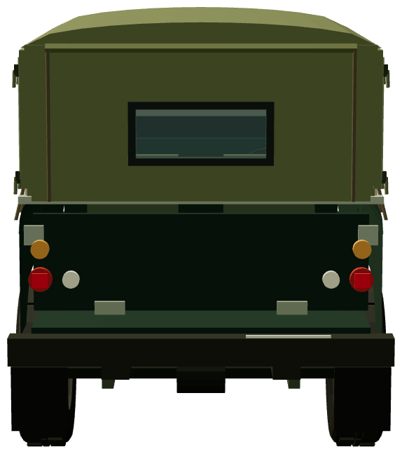 Series II Command Recon — rear view, registry 3D render
