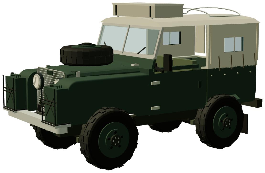 Autocar Calcutta to Calais — Series I 80 — three-quarter view, registry 3D render