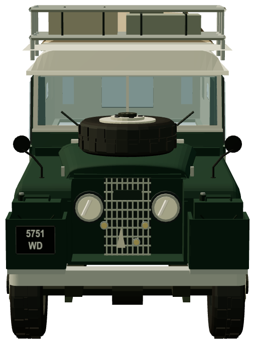 Barbara Toy’s Dormobile — front view, registry 3D render