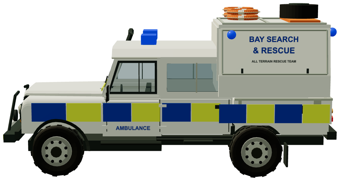 Bay Search & Rescue — side view, registry 3D render