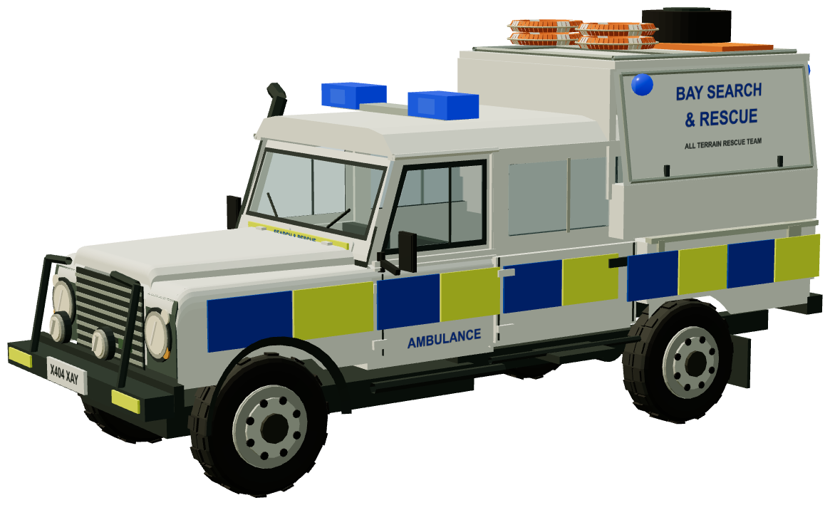 Bay Search & Rescue — three-quarter view, registry 3D render