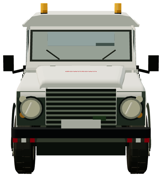 Bender City Defender 90 Abschleppwagen — front view, registry 3D render