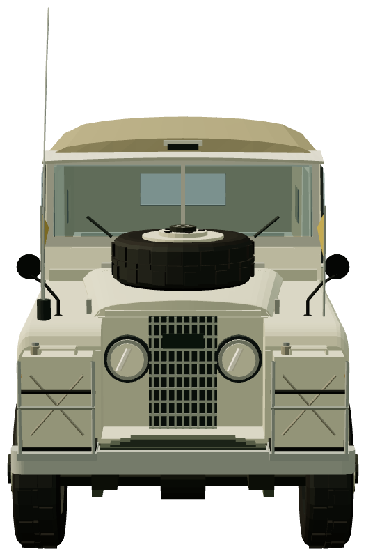 Mission Berliet-Ténéré — Series II 88 — front view, registry 3D render