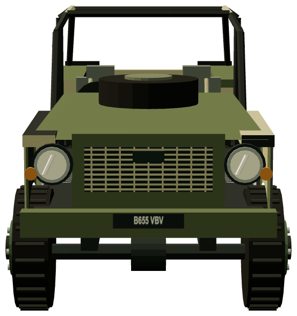 BIRST Mobile Weapons Platform — front view, registry 3D render