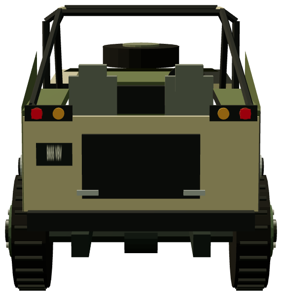 BIRST Mobile Weapons Platform — rear view, registry 3D render