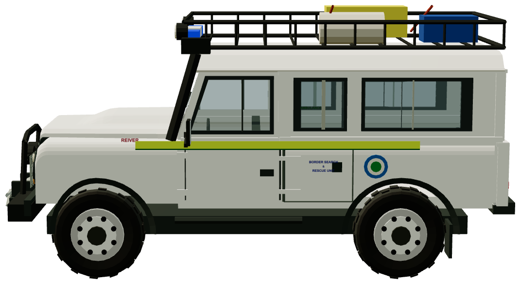 Border Search and Rescue Defender — side view, registry 3D render
