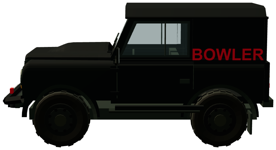 Bowler Fast Road Defender 90 XS — side view, registry 3D render