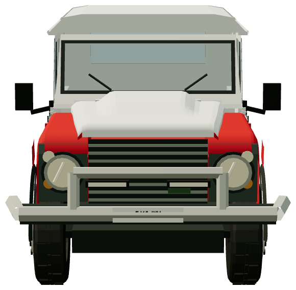 Bowler Pennine V6 110 Prototype — front view, registry 3D render