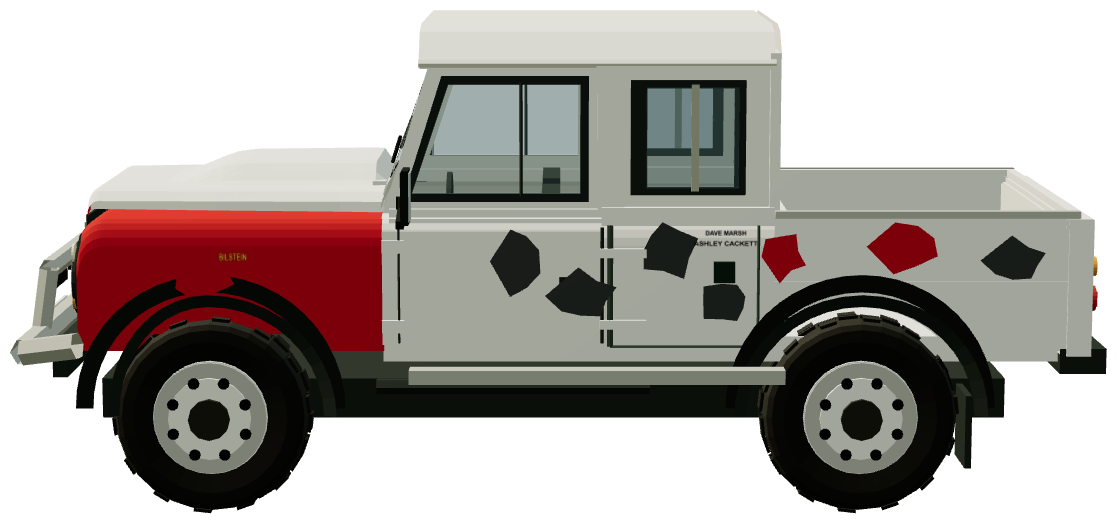 Bowler Pennine V6 110 Prototype — side view, registry 3D render