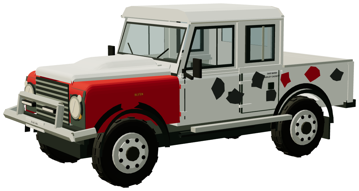 Bowler Pennine V6 110 Prototype — three-quarter view, registry 3D render