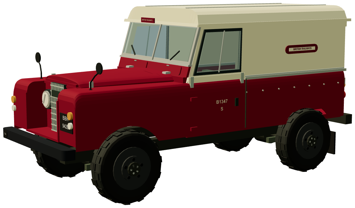 British Railways Yard Runabout — three-quarter view, registry 3D render