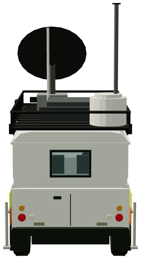 BT Defender Tactical Command Unit — rear view, registry 3D render