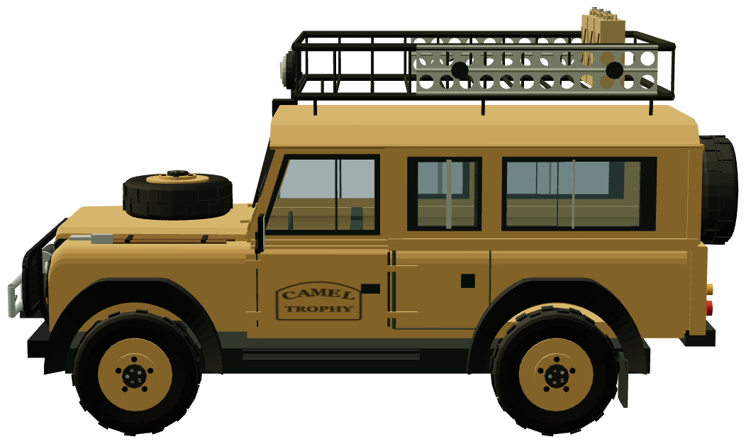 Camel Trophy 1984 — One Ten — side view, registry 3D render