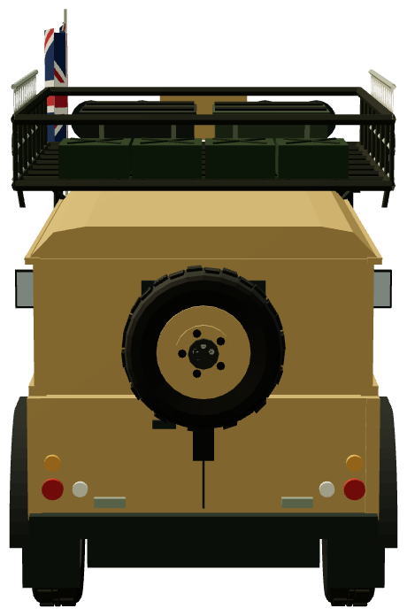 Bob and Joe Ives — Camel Trophy winner — rear view, registry 3D render