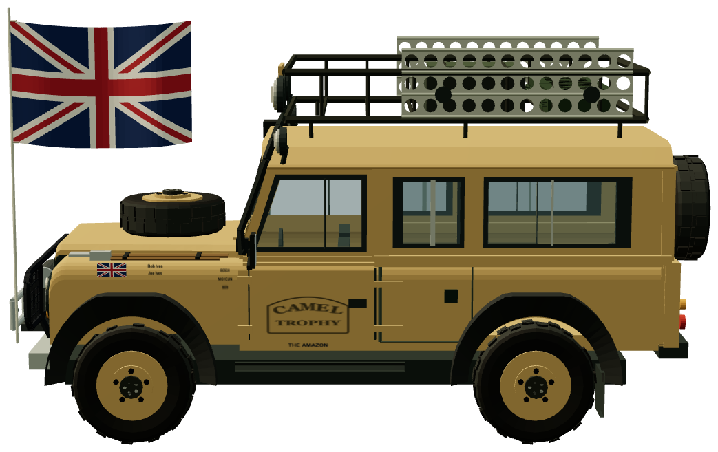 Bob and Joe Ives — Camel Trophy winner — side view, registry 3D render