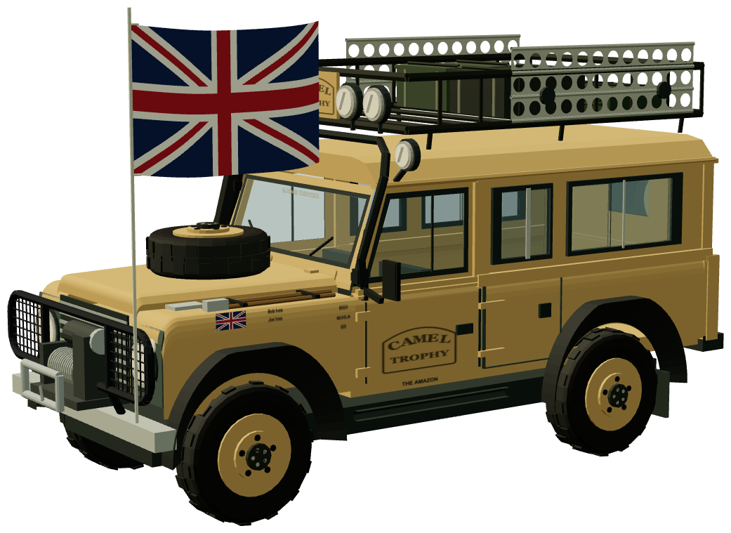 Bob and Joe Ives — Camel Trophy winner — three-quarter view, registry 3D render