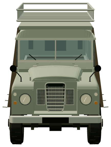 Carawagon Continental — front view, registry 3D render