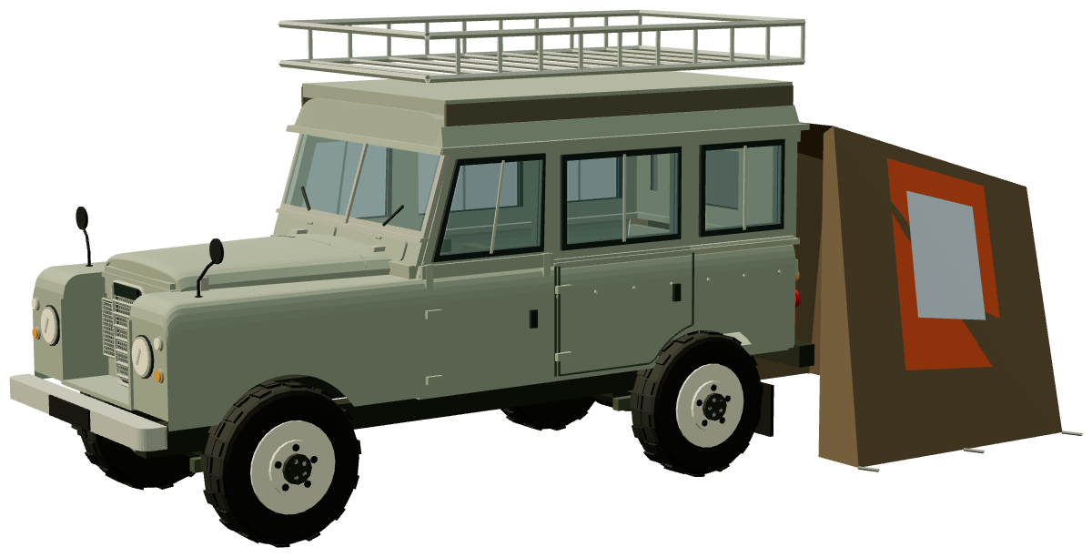 Carawagon Continental — three-quarter view, registry 3D render