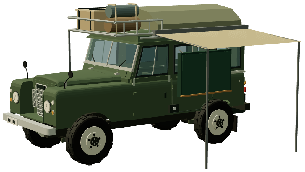 Carawagon Mobile Education Unit — three-quarter view, registry 3D render