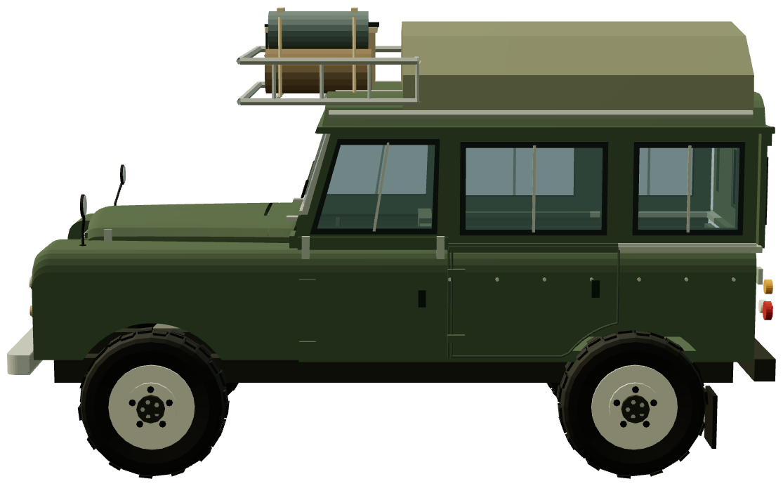 Carawagon — side view, registry 3D render