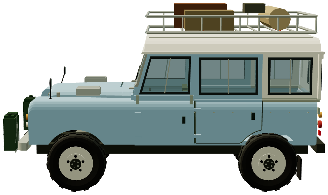 Carawagon Ultimate — side view, registry 3D render