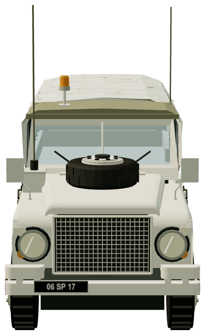 Stage 1 V8 Centaur — front view, registry 3D render