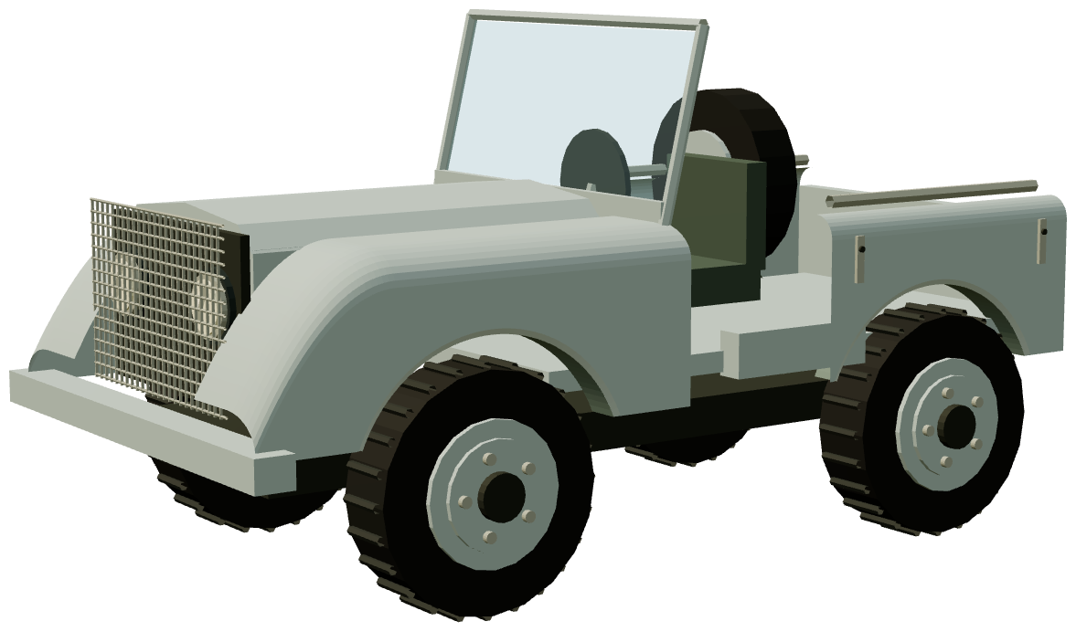 Centre Steer Prototype — three-quarter view, registry 3D render