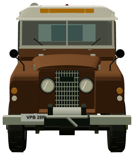 Clacy & Sons Series IIA 109 Recovery Truck — front view, registry 3D render