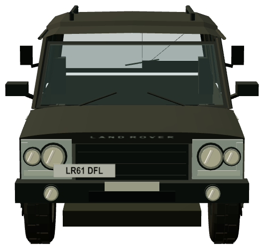 Discovery 3 — front view, registry 3D render