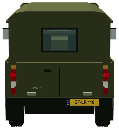 Santana PS-10 110 LWB — rear view, registry 3D render