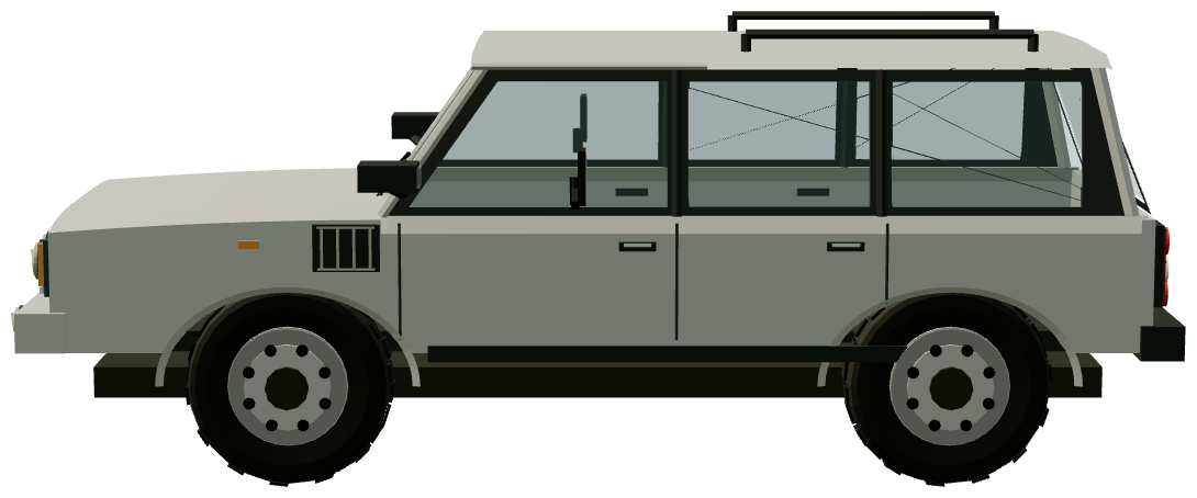 Range Rover L322 — side view, registry 3D render